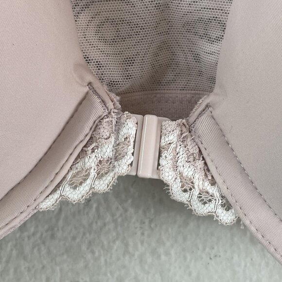 Maidenform Bra Womens 38C Pink Lace Racerback Front Close Contour T-Shirt New - Picture 6 of 9
